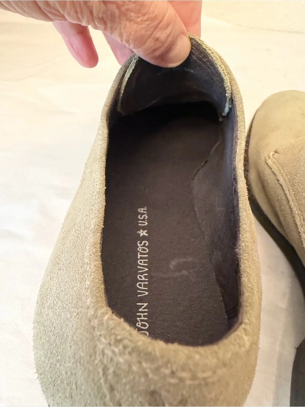 John Varvatos refined suede